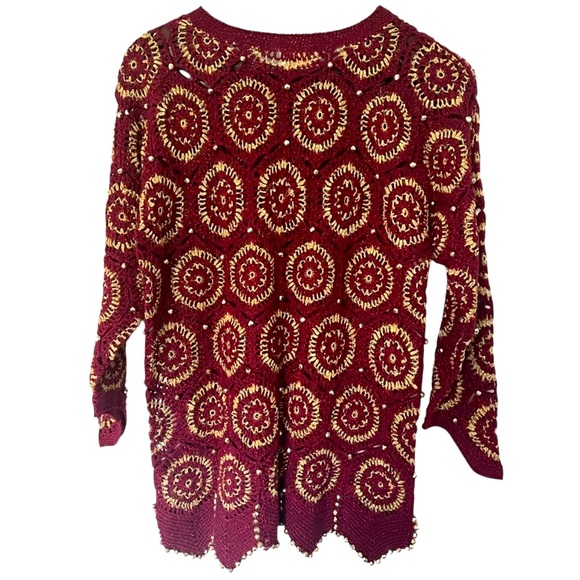 XES-NY•Vintage Scalloped Edged Sweater - Picture 2 of 7